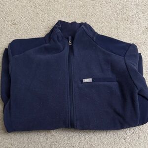 FIGS On-Shift Fleece Navy Jacket
